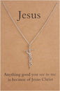 Faith Cross Pendant Necklace for Women Religious Christian Jewelry Mother'S Day Gifts for Women