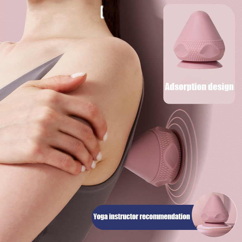 Silicone Massage Cone Solid Adsorption Ball Psoas Thoracic Spine Back Scapula Foot Yoga Muscle Releas Deep Tissue Massage Ball for Pain Relief - Multifunctional Muscle Massager for Back, Arm, and Foot